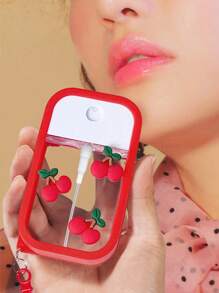 Portable Perfume Bottle, 1 Lovely Red Cherry Moisturizing Water Bottle, Hook Travel Portable Spray Bottle, Birthday Gift For Family And Friends, Gift Recommendation, Suitable For 50ml