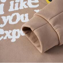 Unisex Casual  Print Hooded Sweatshirt - Cozy Long Sleeve Top For Autumn And Winter With Kangaroo Pockets And Adjustable Drawstrings