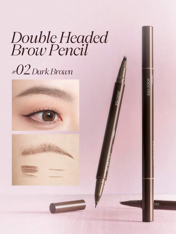 JOOCYEE Crayon à sourcils double tête JOOCYEE, conception à double tête pour une application facile
