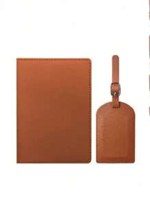 2 stuks gepersonaliseerde aangepaste fotobagagelabel + paspoorthoesset, geschikt voor bagage en handtas, draagbaar, multifunctioneel, lichtgewicht, modieus, kleurrijk, minimalistisch, schattig, vakantiesfeer/vakantie, minimalisme, basic felroze op maat, unieke ontdekking, wintermode, kerst-/vakantiecadeau, gepersonaliseerd cadeau voor vrouwen