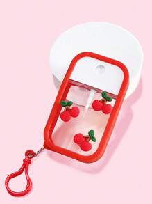 Portable Perfume Bottle, 1 Lovely Red Cherry Moisturizing Water Bottle, Hook Travel Portable Spray Bottle, Birthday Gift For Family And Friends, Gift Recommendation, Suitable For 50ml