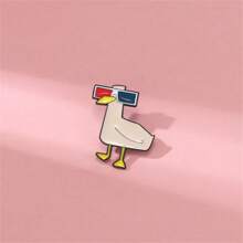 Punk 3D Glasses Duck Enamel Brooch Custom Decorative Brooches Ornaments Lapel Bag Badges Jewelry Gifts 2025 New Style