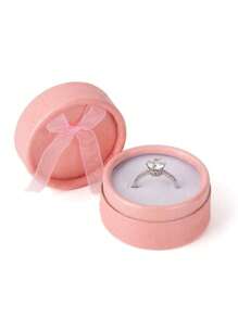 30pcs 55*55*36mm Round Multi-Color Fashion Jewelry Ring Box, Suitable For Christmas, Birthdays, Anniversaries, Valentine's Day, And Other Festivals