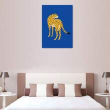 1 Pc No Frame Matisse Abstract Canvas Painting Leopard Colour Block Aesthetic Poster Wall Art Animal Patterns Bedroom Decorative Wall Art - Multicolor - View 3