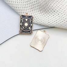 5/10 件混合塔罗牌饰品占卜饰品万圣节哥特式塔罗牌珐琅护身符幸运饰品用于珠宝制作饰品 DIY 耳环手链项链工艺品 - 黑色 - 查看 10