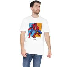 Marvel Spider-Man Mens Split T-Shirt (White)