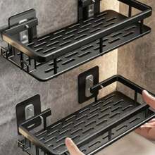 Suporte De Shampoo Organizador Alta qualidade Prateleiras De Banheiro Sem Furo Premium-Space Aluminium ES