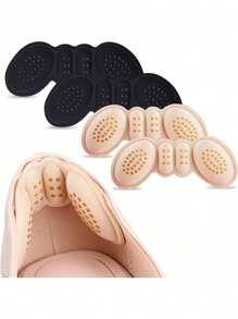 4 Pairs Anti-Slip Heel Pads For Shoes, Comfortable Heel Grips & Inserts For Women & Men, Prevent Rubbing & Blisters, Perfect For Shoes That Are Too Big, Shoe Liner Cushions