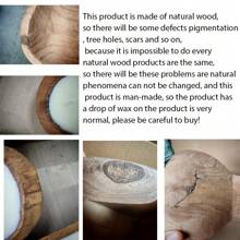 1pc Round Solid Wooden Bowl Aroma Candle Smokeless Soy Wax Home Lighting Candles Aroma Candle Decorations Valentine's Day Rama Gift Essentials Gifts Birthday Graduation