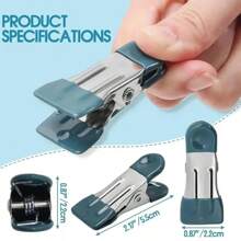 ​Stainless Steel Clothespins Laundry Clothes Pegs With Hook Pants Hanger Portable Hanging Clothes Clips Closet Clothes Organizer