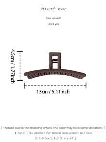 1 pieza Clip para el cabello de mujer de moda de una sola línea y de gran tamaño, clip de cabello elegante de unicolor, clip de cabello grande, accesorio de cabello simple, adecuado para el uso diario, citas y vestir.