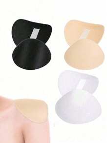 Hombreras invisibles y extraíbles, hombreras de esponja transpirables, hombreras reutilizables y autoadhesivas para mujeres, herramientas para hombros de ángulo recto para mujeres y hombres con hombros altos y bajos, adecuado para chaquetas y camisetas, hombreras sin costuras con almohadillas de esponja antideslizante