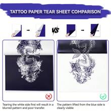 PeriPage PeriPage 40 Pcs Tattoo Transfer Paper, Tattoo Stencil Paper For Tattooing, Unique Tattoo Tracing Paper Suitable For Freehand Drawing And Thermal Copying, A4 Size