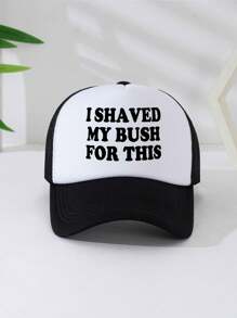 1pc Unisex Graphic Decorative Funny Sponge Mesh Trucker Cap, Baseball Cap, Sun Hat, Suitable For Daily Use, Outdoor Travel, Hiking, Beach, Vacation - Multicolor - View 6