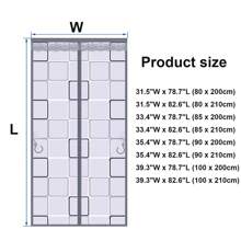 حزام باب عزل مغناطيسي، يمنع دخول الهواء البارد/الساخن، مصنوع من EVA، مناسب للغرف المكيفة والمدفأة بالهواء، مطابخ المنزل