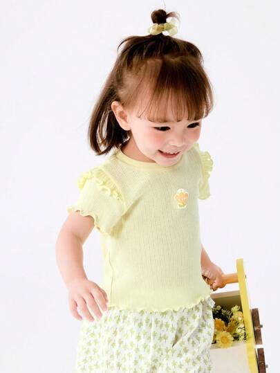 Balabala Baby Girls' T-Shirt, 2025 Summer Sweet & Stylish Top