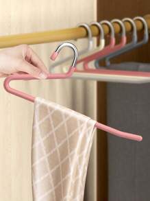 5/10 Pieces Stainless Steel Z-Shaped Pants Racks, Multi-Purpose, Space Saving, Multi-Function, For Closet Organizer, Pants, Jeans, Scarves, Wardrobe, Bedroom Storage