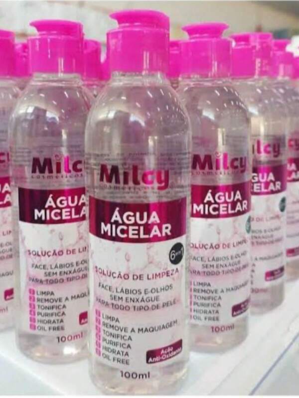agua micelar  soluçao de limpeza 6 em 1 para todos os tipos de pele 100ml