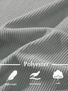 Men's Corduroy Button-Up Shirt Jacket Long Sleeve Lightweight Outwears Solid Casual Shacket With 2 Flap Pockets, Light Grey - Light Grey - View 7