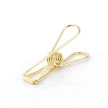 10 piezas de pinzas triples de metal de colores para sujetar/almacenar libros, hechas de acero inoxidable de alta calidad, con baño electrolítico para garantizar la durabilidad, útiles escolares