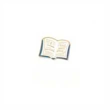 1pc Cute Mini Coffee Book Cartoon Metal Brooch Pin, Casual & Versatile Daily Wear Accessory - Multicolor - View 7