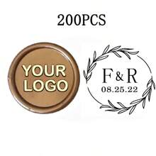 200 Pcs Wax Seals Stickers, Custom Logo Wax Stickers, Handmade Wax Seal Stickers For Wedding Invitation, Self-Adhesive Envelope Wax Stickers-Bronze,Back To School,School Supplies,Multi-Functional,Ornamental,Reusable,Modern,Colorful,Cute,Vintage,Cartoon,Kawaii,Custom,Personalized,Unique,Customized,Workers,Clients,Students,For Business/Work/Office,For School,School Supplies,Back To School,For Office,For School,For Classroom,For Teacher Gifts,For University,For Colleague,For Dorm Rooms,For Teacher,For Boys And Girls,For Teenagers,Junior High School Students,Middle School Students,High School Senior High School Students,College Students,University Students,Freshman,Sophomore,Underclassmen