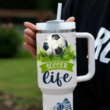 1 套运动设计系列 UV DTF 转移水晶标签贴纸，适用于 40 盎司 Libbey 玻璃杯，3D 水晶防水防刮标签，DIY 包装转移贴纸，适用于冰箱、马克杯、咖啡杯或任何平面，高品质 40 盎司（不含玻璃杯）