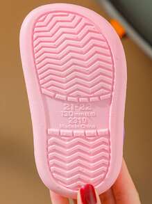 Casual Breathable EVA Girls' Clogs With Cute Cartoon Accessories, Quick Drying Lightweight Non-Slip Clogs, Suitable For Indoor And Outdoor Shower Beach Pool, All Seasons - Pink - View 6