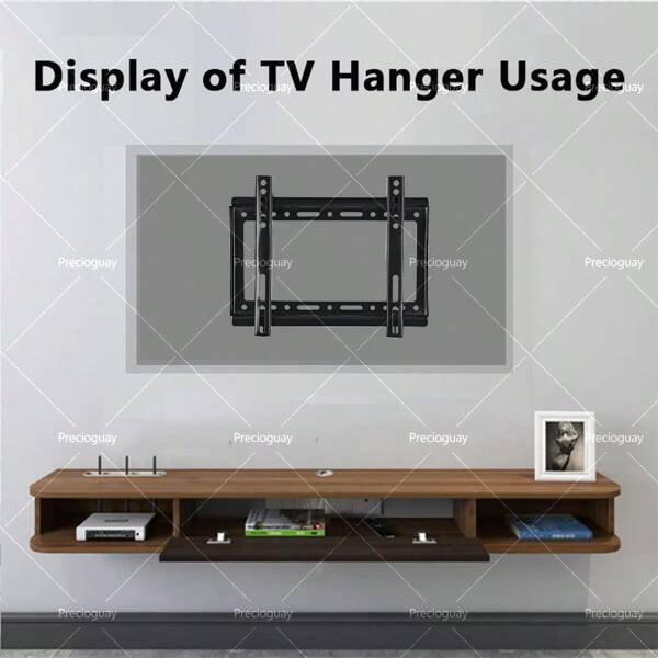 Soporte para televisión fijo para pantallas de 14 a 42 pulgadas, soporte para colgar televisión en la pared