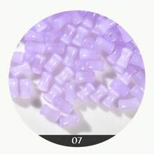 10g/80pcs 3x6mm Jade Beads ,Cloudy Glass Bamboo Stick Spacer Beads Lampwork Round Tube Bamboo Shape Beads Bamboo Tube Beads Colored Glass Beads Small Glass Tube Beads For Jewelry Making