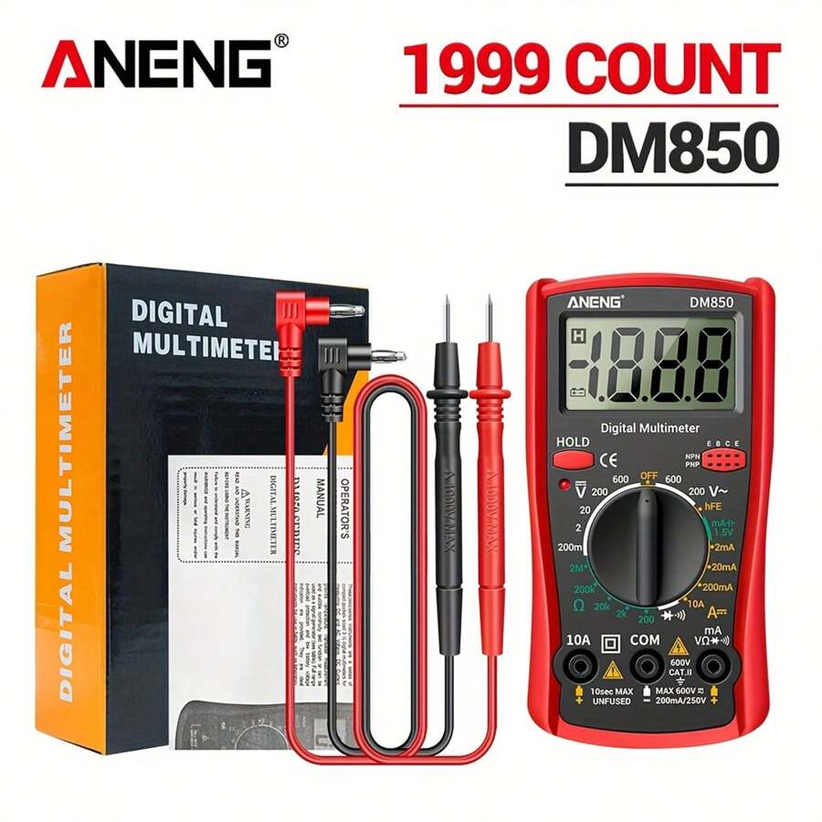 DM850 Automatic Professional Digital Multimeter 1999 Counts Auto AC ...
