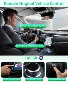 Wireless CarPlay Adapter With Netf1ix Y0uTube-Android Auto Wireless Adapter Magic Link Ai Box - 黑色 - 查看 4