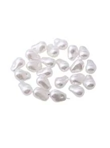 35 件时尚 3D ABS 仿珍珠水滴吊坠项链耳环手链包串珠 DIY 珠宝制作材料 - 水滴珍珠 - 查看 5