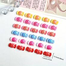20/40 Peças Acessórios de Unhas de Desenho Animado Kawaii Dopamina, Doces Simulados, Artesanato Minúsculo, Encantos Comida DIY Resina Arte Decorações