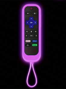 ROKU TV Remote Control Silicone Protective Cover, Suitable For ROKU Series TV Remote Control, Made Of Luminescent Silicone Material