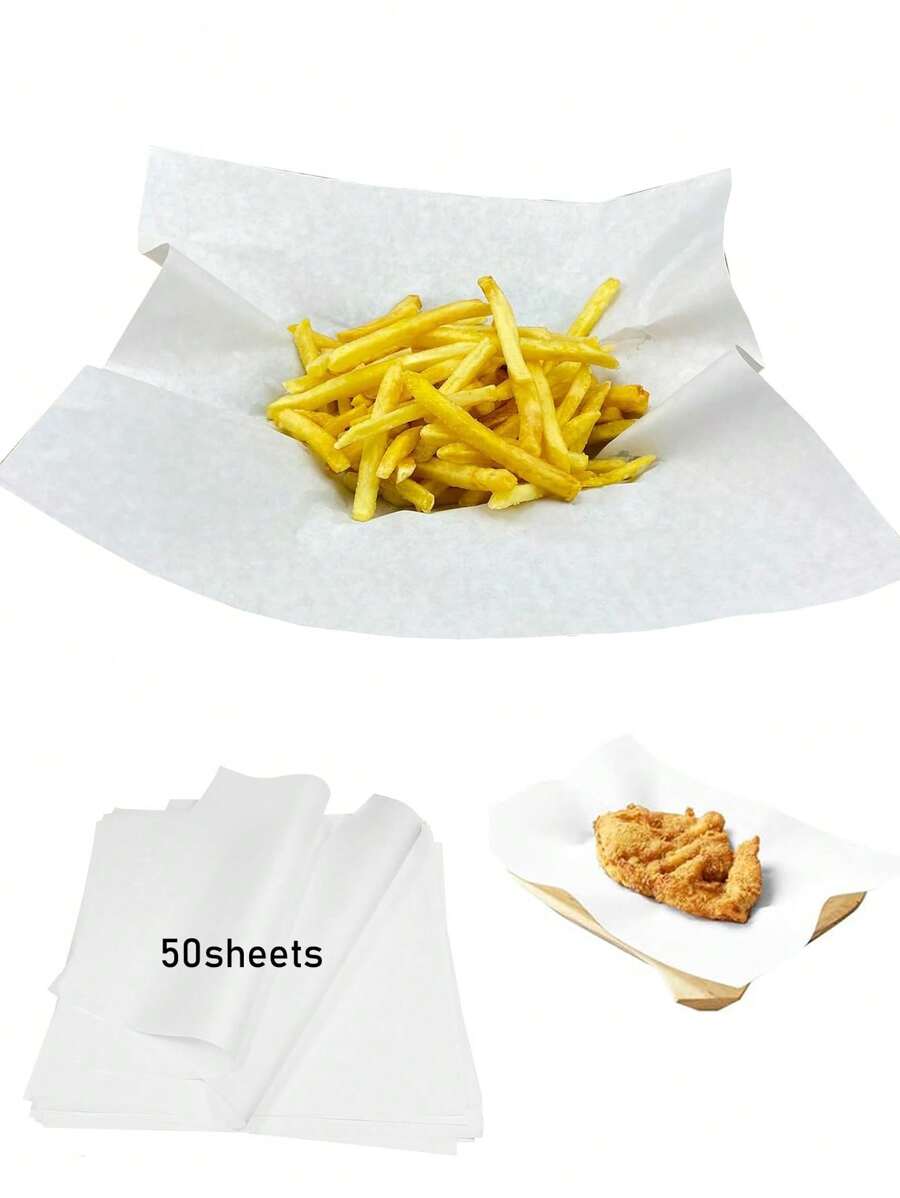 50 piezas de papel absorbente de aceite, artículo de uso doméstico diario y casual