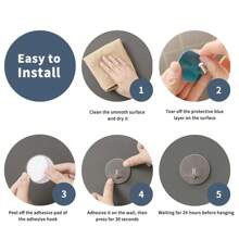 4pcs Hook Up Adhesive Coat Bathroom Wall Hooks Adhesive Wall Hook Wall Coat Hooks Wall Coat Rack Reusable Stick On Hooks Toilet Wall Hooks Stainless Steel Porch Storage Bag