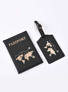4/2/1pc Couple Travel Passport Holder, Imitation Leather Passport Wallet, Passport Cover, Suitable For Honeymoon Travel, Pu Leather Passport Holder, Passport Cover, Passport Wallet, Passport Card Holder Lightweight And Stylish Flight Travel Accessories, Suitable For Women Or Men Taking Business Travel, Student Travel - Multicolor - View 13