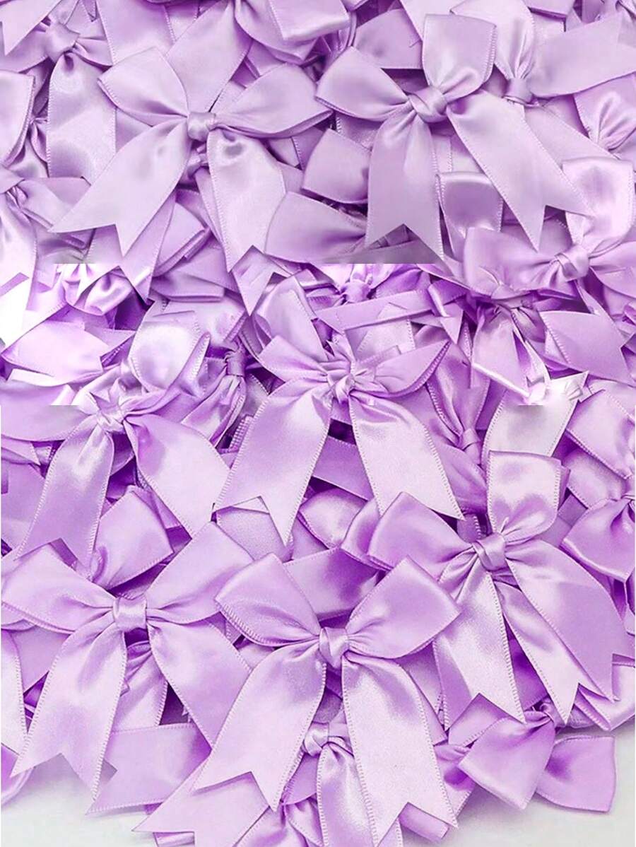 50 piezas/paquete Lazos de cinta de grosgrán hechos a mano, multicolor, suministros artesanales decorativos para envolver regalos, decoración de fiestas, accesorios para el cabello, ropa, decoraciones navideñas, del Día de San Valentín, regalos navideños y decoración navideña para el hogar
