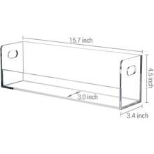 MyGift Modern Premium Clear Acrylic Compact Cassettes Holder With Cutout Carrying Handles, Retro Audio Cassette Media Deck Tapes Storage Crate Display Rack