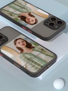 1pc Matte Texture Multi-Designs Full Coverage Phone Case Compatible With Iphone/Galaxy/OPPO/REDMI/, Suitable For Valentine's Day, Birthday, Couples, Parents-Kids, Cats, Dogs, Flowers, Butterflies