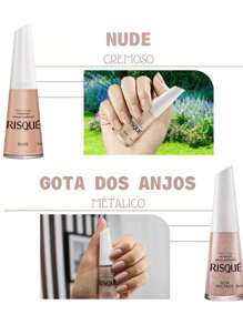 Risqué Kit 07 Risque Nail Polish Pink Tones Nude Hypoallergenic - 金色 - 查看 2