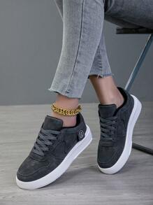 Damen Lässig Schuhe, Damen Sportschuhe, modische weiße Schuhe, Straßenschuhe, leichte Skaterschuhe