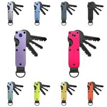 Organizador de llaves inteligente de metal con destornillador, llavero minimalista que sostiene de 2 a 6 llaves, bolsa para llaves de menos de 6,2 cm - Multicolor - Ver 12