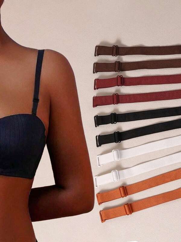 2 pares de tirantes anchos ajustables de 0.71 pulgada para mujeres, correas elásticas y antideslizantes para sujetadores sexys