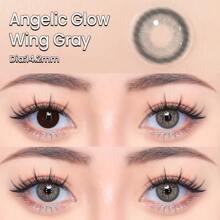 UYAAI 1Pair-Enlarge 自然年抛彩色隐形眼镜 大直径 适合约会或日常派对