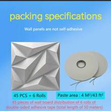 10 / 20 / 33 / 45 sztuk 3D Paneli Ściennych Wykonanych Z Materiału PVC, Należy Do Dekoracji Ściennych W Wystroju Domu, Szczególnie Do Dekoracji Pokoju. Dekoracja Łazienki. Dekoracja Sypialni. Dekoracja Salonu; Rozmiar Panelu Ściennego: 30 X30 CM Kolor: Biały/Czarny