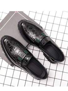 Men's Casual Print Decor Party/Formal Shoes, Office Shoes, Wedding Shoes, British Style