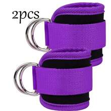 Fitness Ankle Straps-Ankle Strap For Cable Machine-Adjustable D-Ring,One Size Fit With Premium Padding, Glute Kickback Ankle Strap, Ankle Cable Straps For Workout, Booty Workout, Leg Extension, Hip Abductors & Lower Body Exercises.