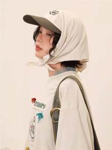 A Scarf Hat Korean Version Of The Color Block Camping Headband Can Be Tied Into A Ponytail Empty Top Sun Hat Summer Thin Breathable Strap Quick-Drying Hat - Style 4 - View 5